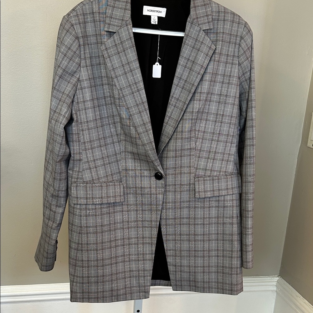 Nordstrom Classic Checkered Blazer